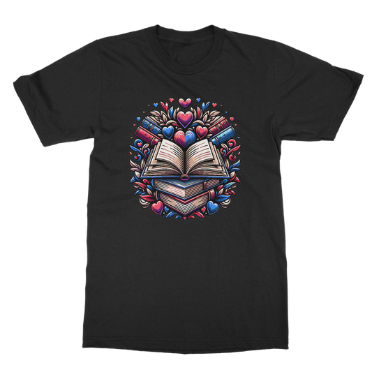 Book Buddies T-Shirt for book lovers in Black