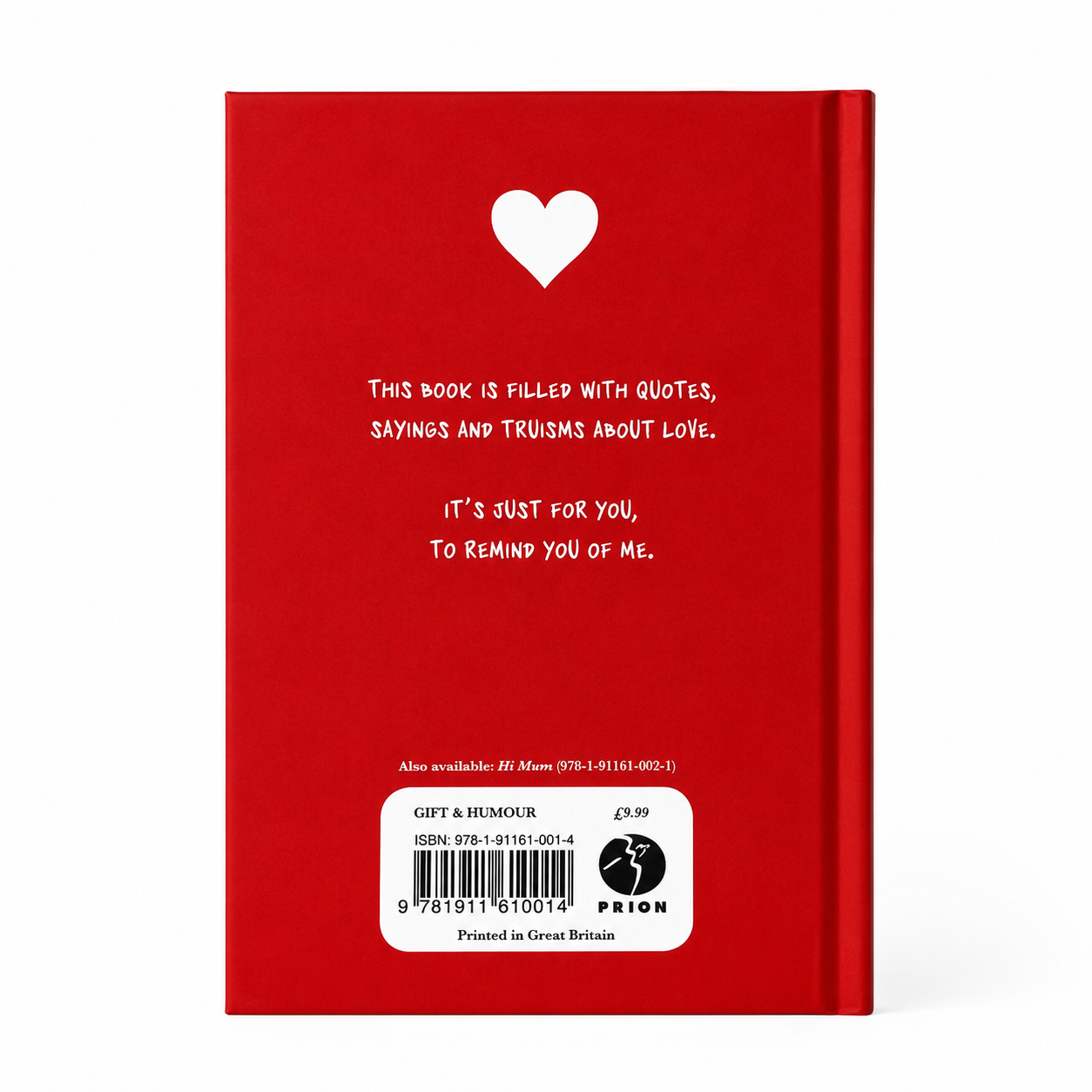 Hi Lover by Des MacHale | Hardback Humour Book