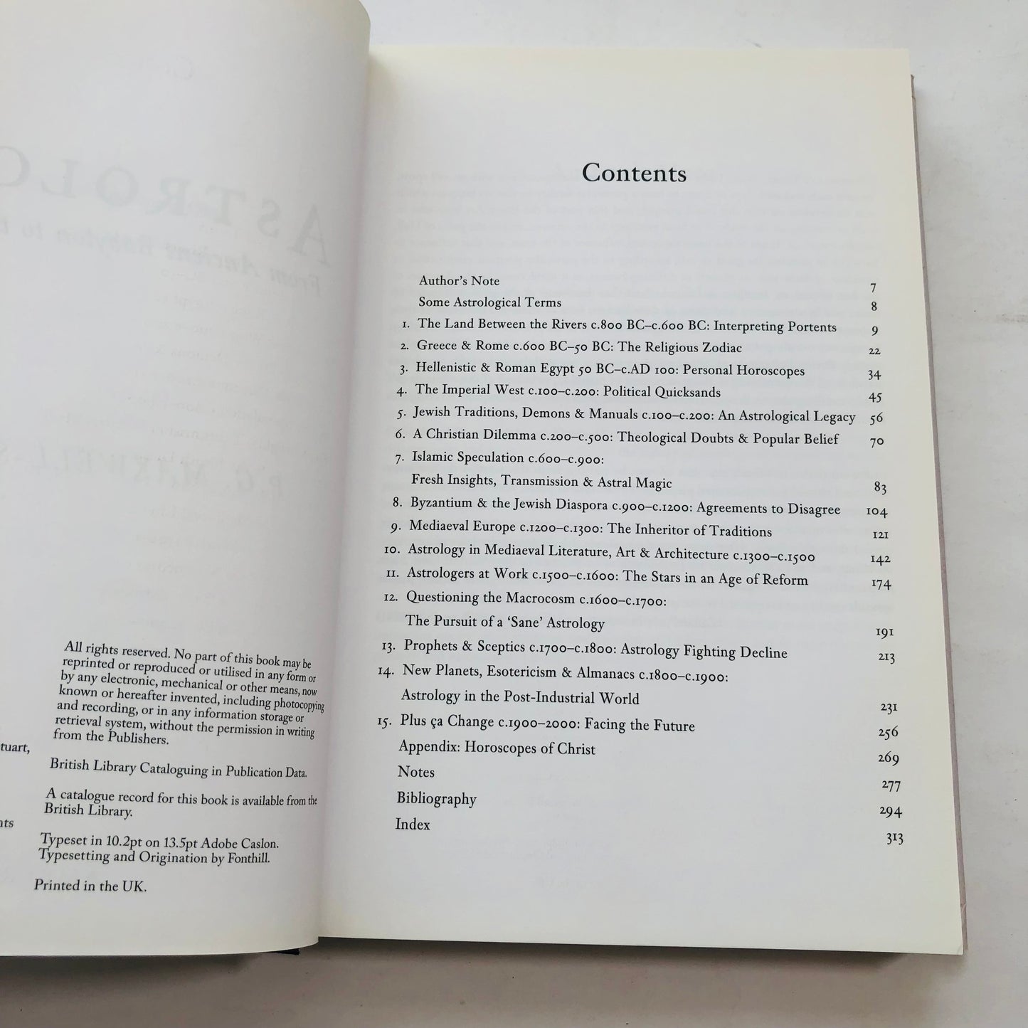 Astrology: From Ancient Babylon to the Present - P.G. Maxwell-Stuart