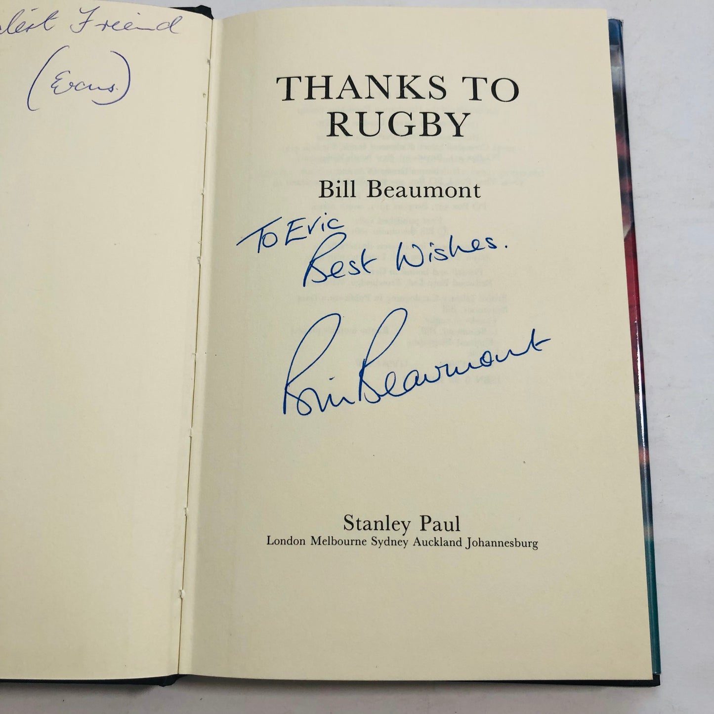 Thanks to Rugby: Bill Beaumont