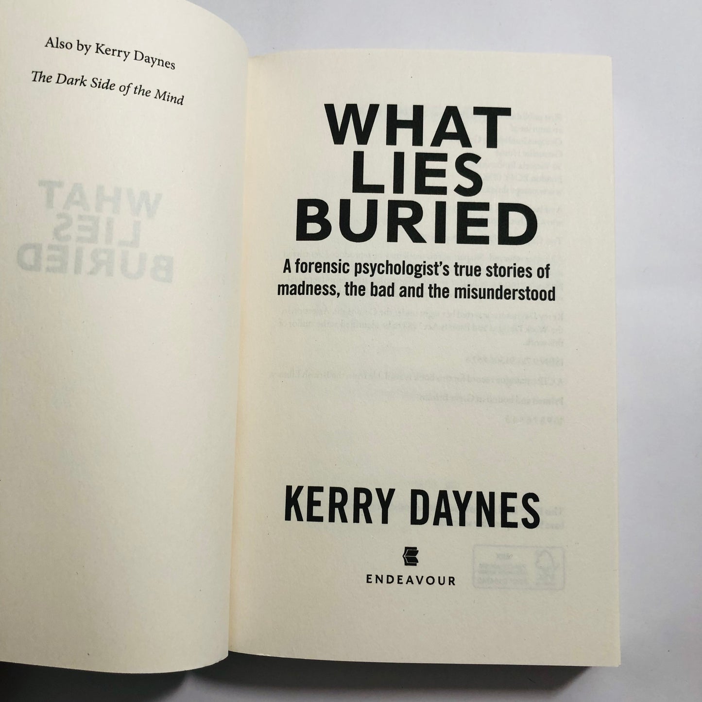 What Lies Buried: Kerry Daynes