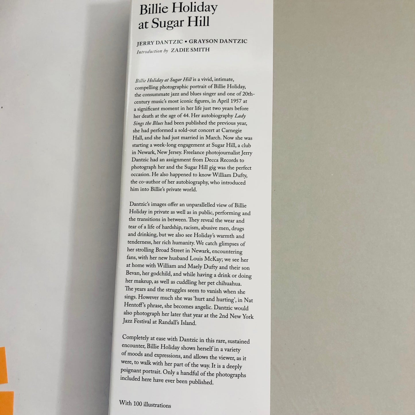 Billie Holiday at Sugar Hill - Grayson Dantzic