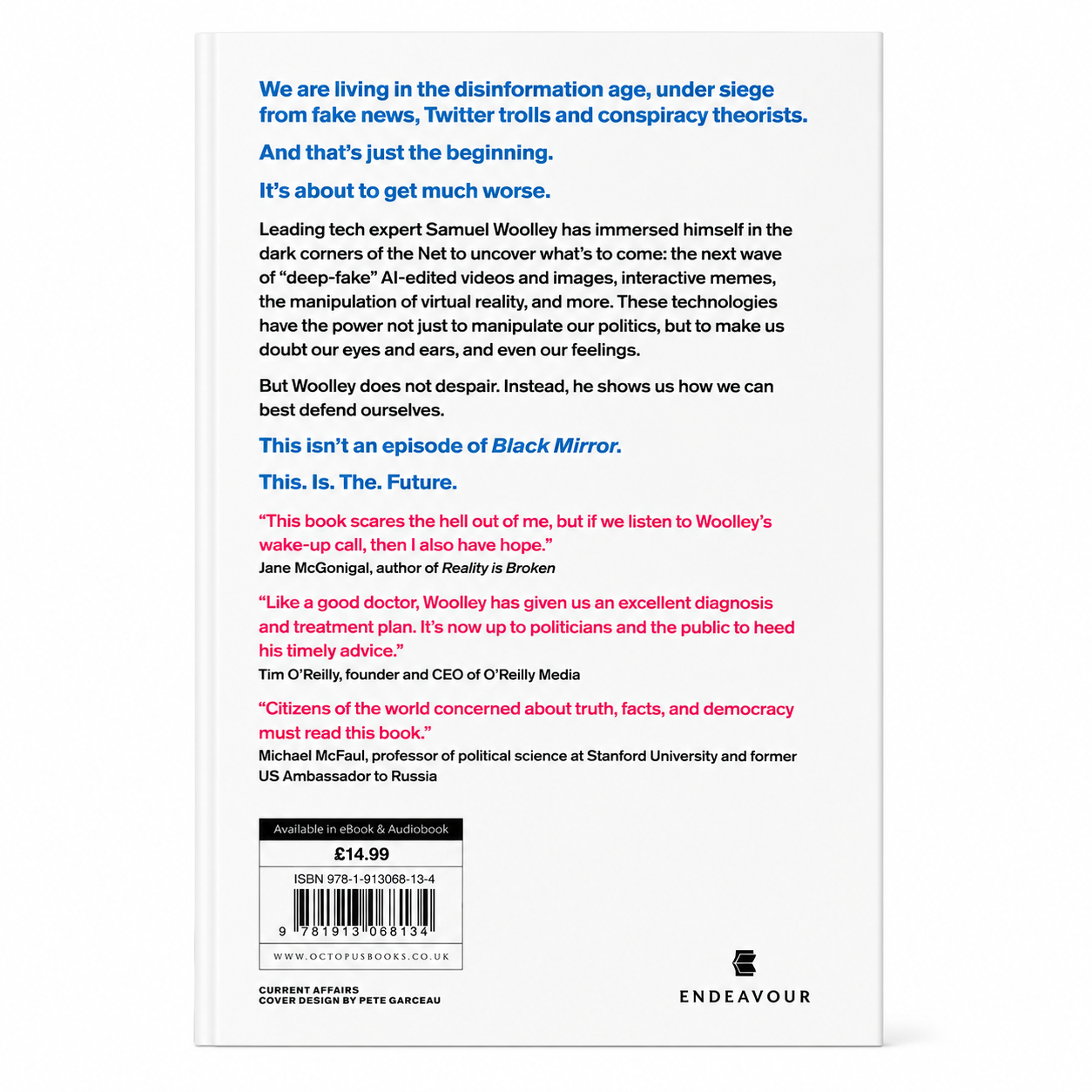 The Reality Game by Samuel Woolley | Hardback Book