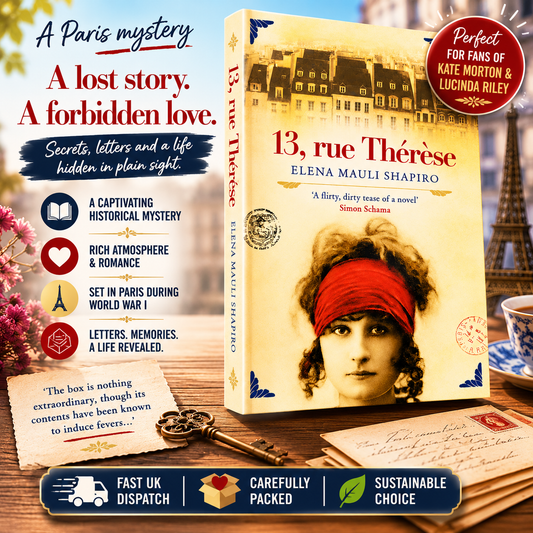 13, Rue Therese: A Novel by Elena Mauli Shapiro | Paperback Historical Mystery & Romance | Includes Archival Photos