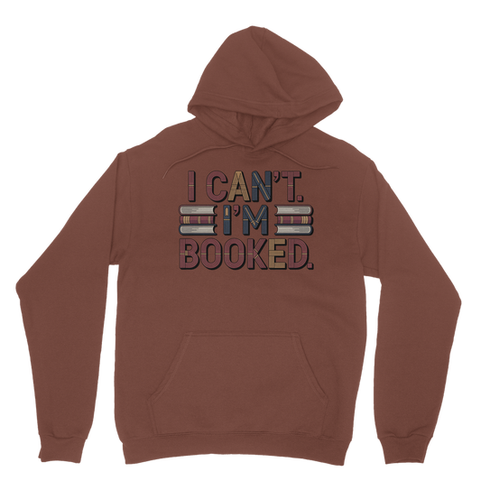 I cant Im Booked Classic Adult Hoodie