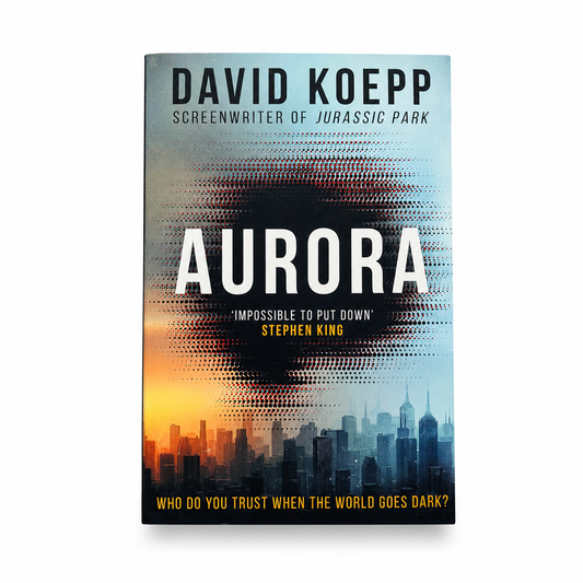 Front cover of Aurora by David Koepp, paperback book in Very Good used condition on a white background.