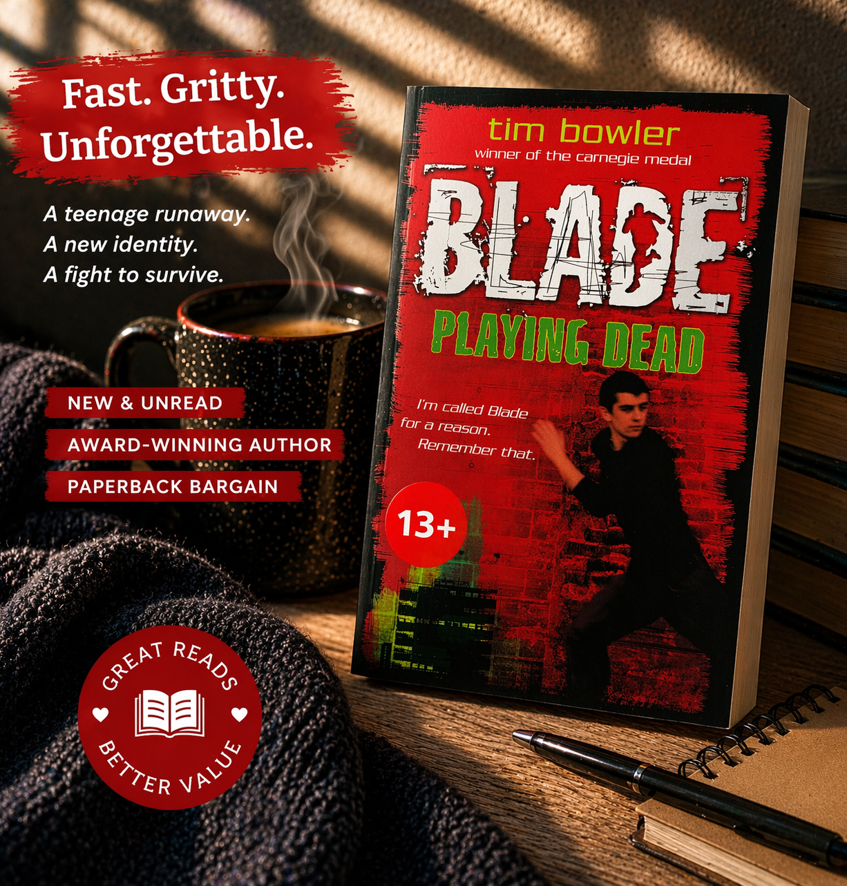 Blade Playing Dead – Tim Bowler | New Paperback