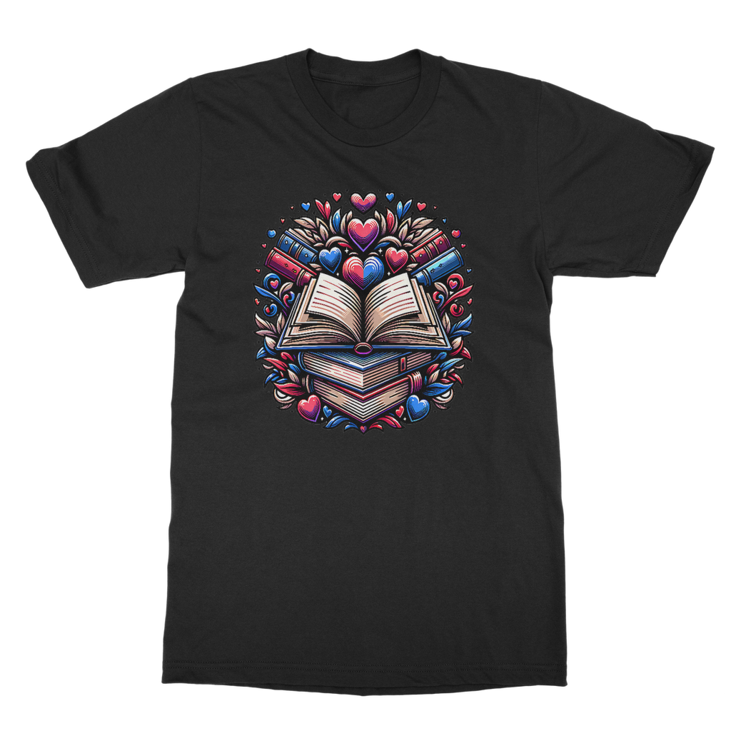 Book Buddies T-Shirt for book lovers in Black
