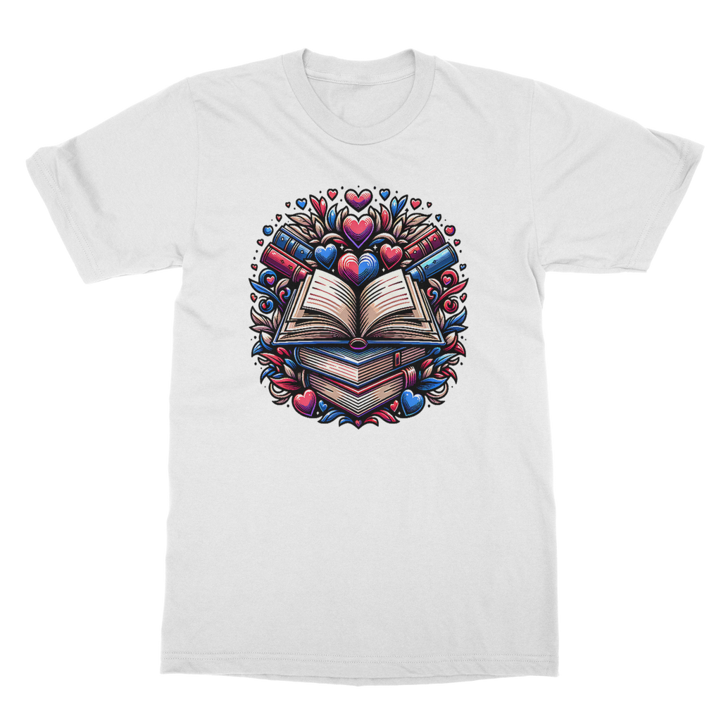 Book Buddies T-Shirt for book lovers in White
