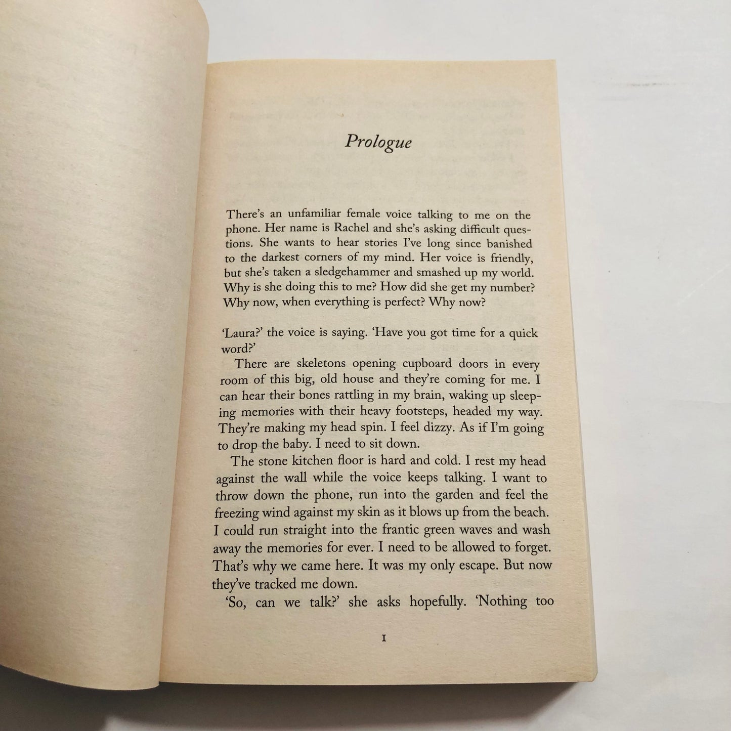 Open book with text on a white background