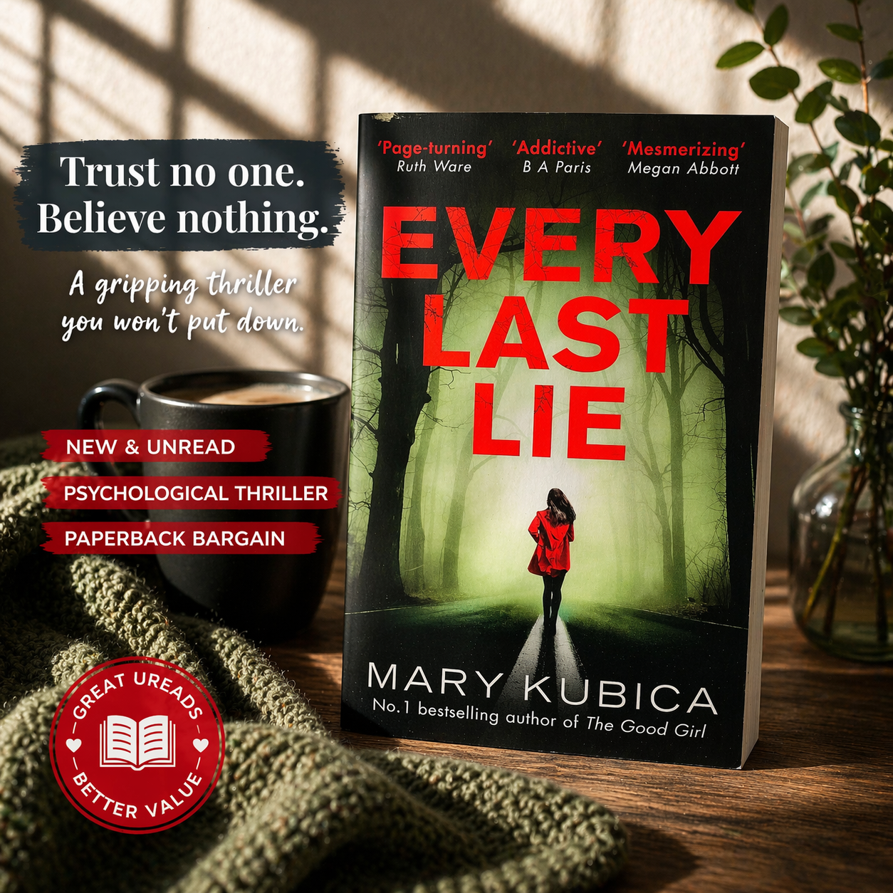 Every Last Lie by Mary Kubica – New Psychological Thriller