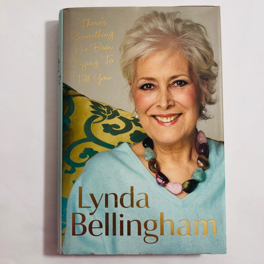 Book cover with a woman's face and text, featuring Lynda Bellingham.
