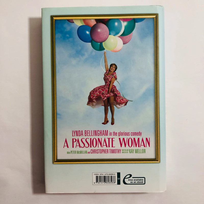 Book cover with a woman holding balloons against a blue sky