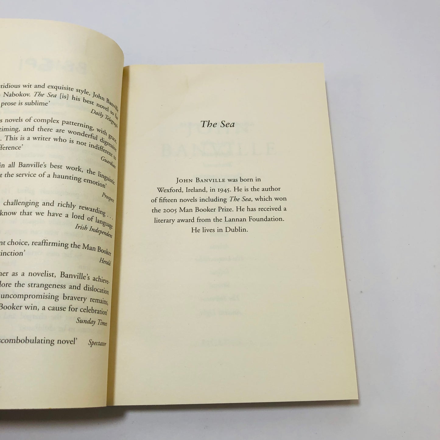 The Sea | John Banville | New Paperback