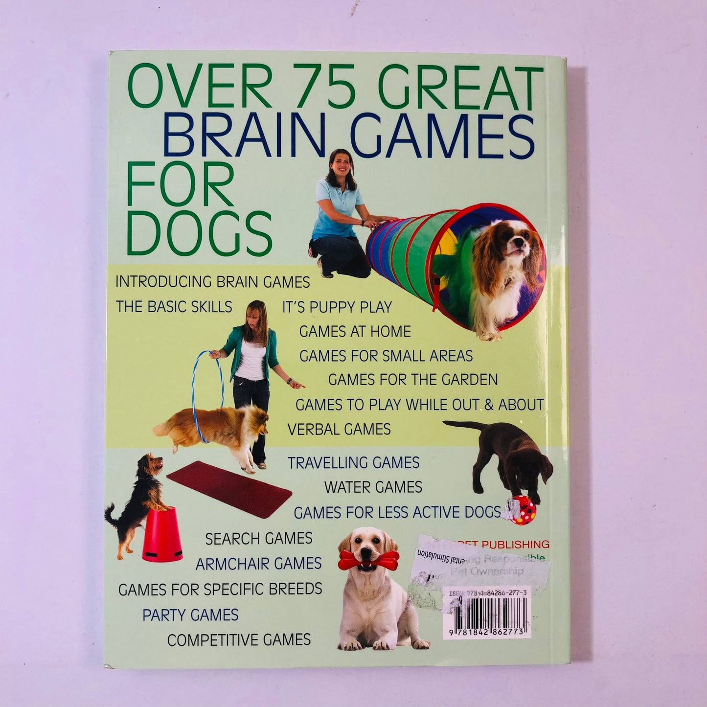 Brain Games for Dogs by Claire Arrowsmith | Dog Training Book | Canine Enrichment & Tricks | 9781842862773