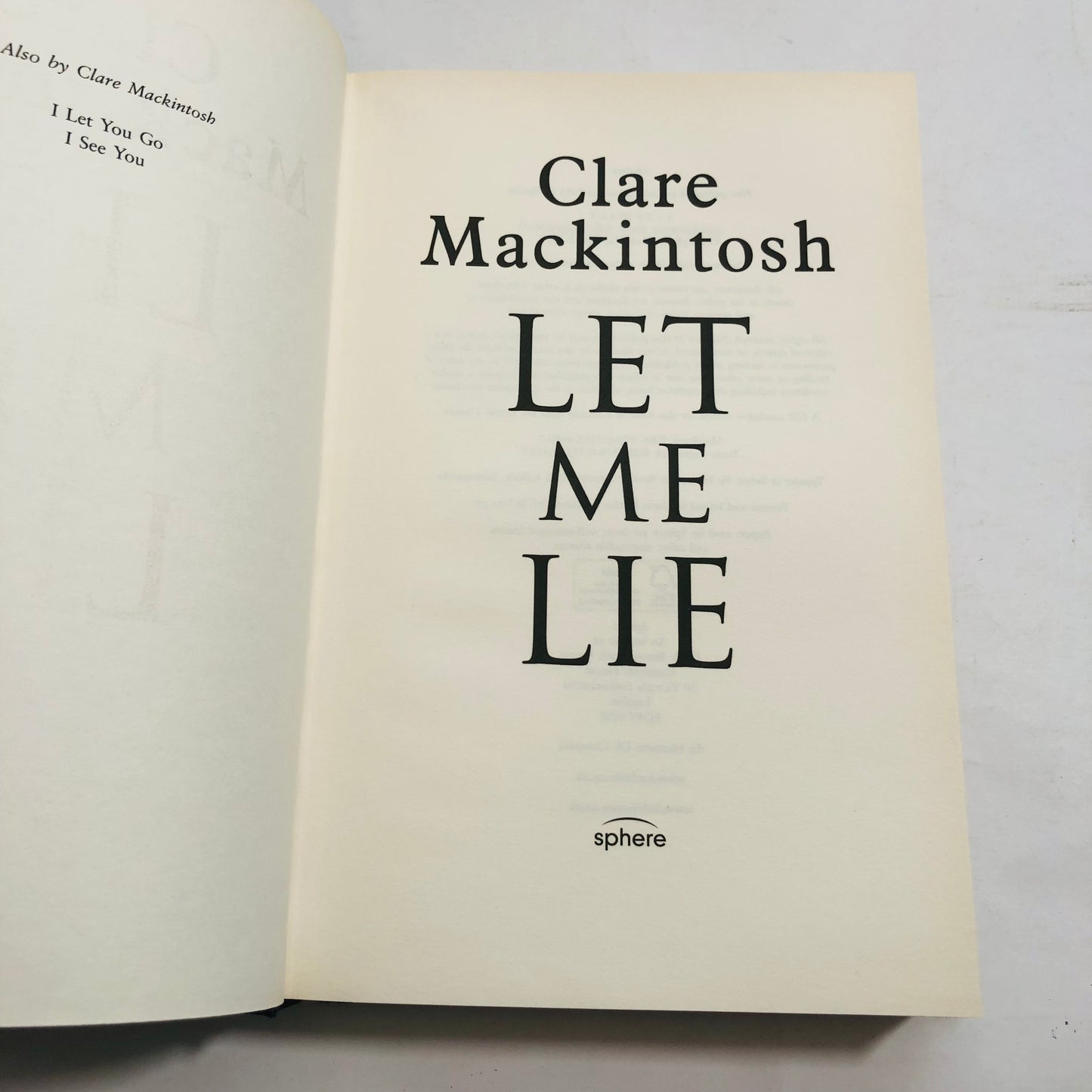 Let Me Lie – Clare Mackintosh