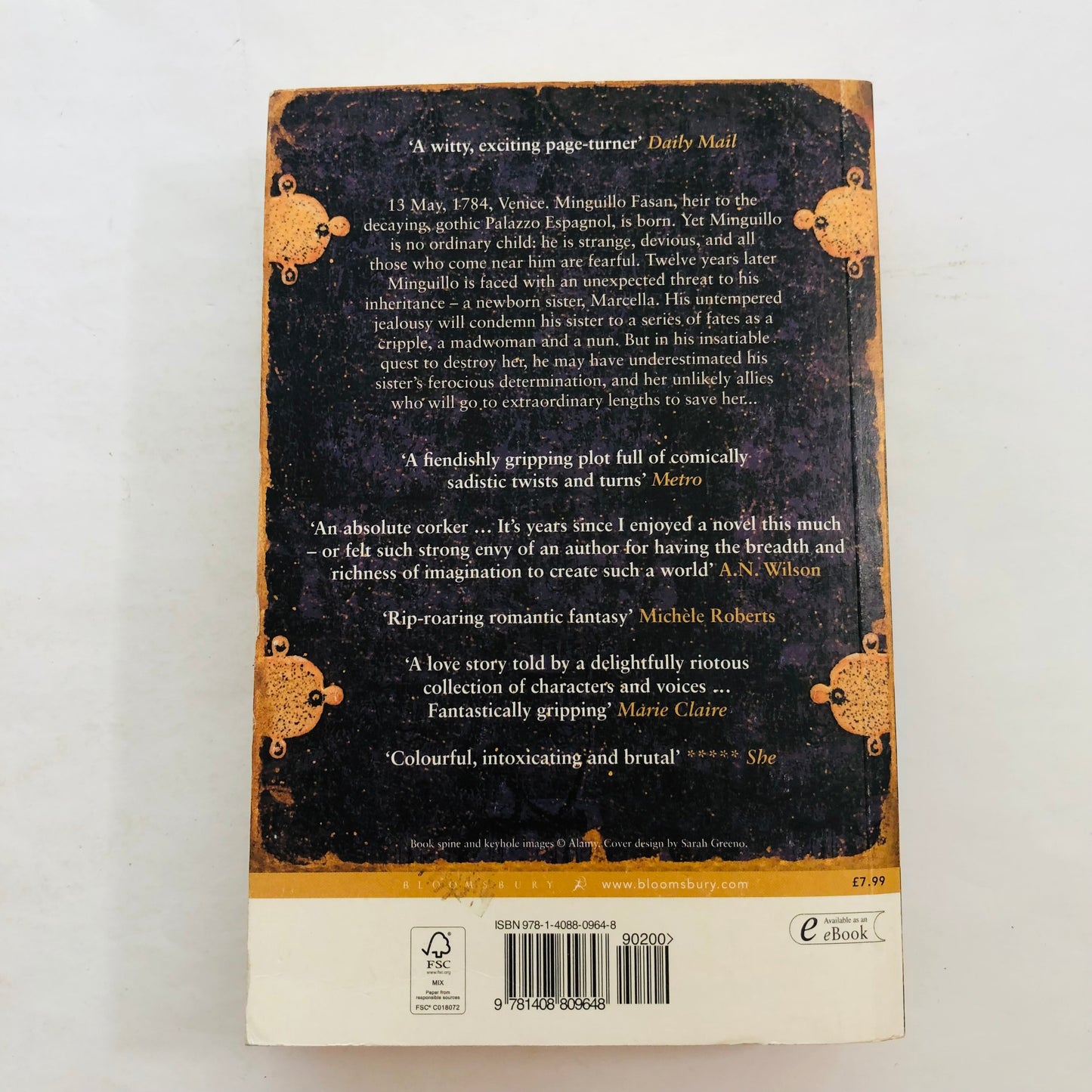 The Book of Human Skin by Michelle Lovric | Gothic Historical Fiction | Dark & Twisted Tale | 9781408809648