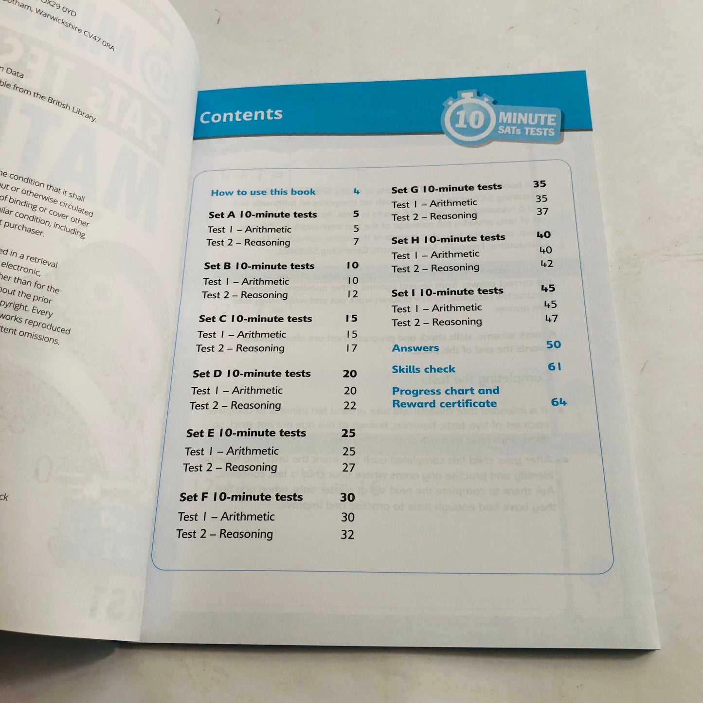10-Minute SATs Tests: Maths (Ages 6-7)