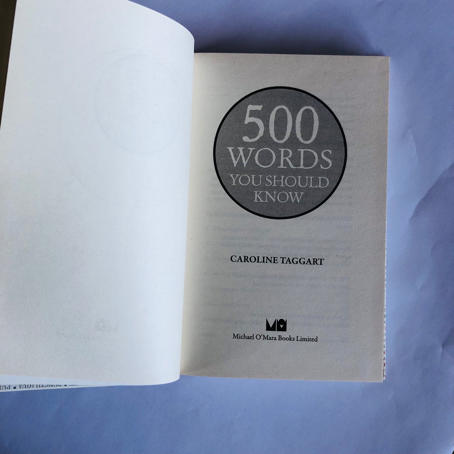 500 Words You Should Know – Caroline Taggart