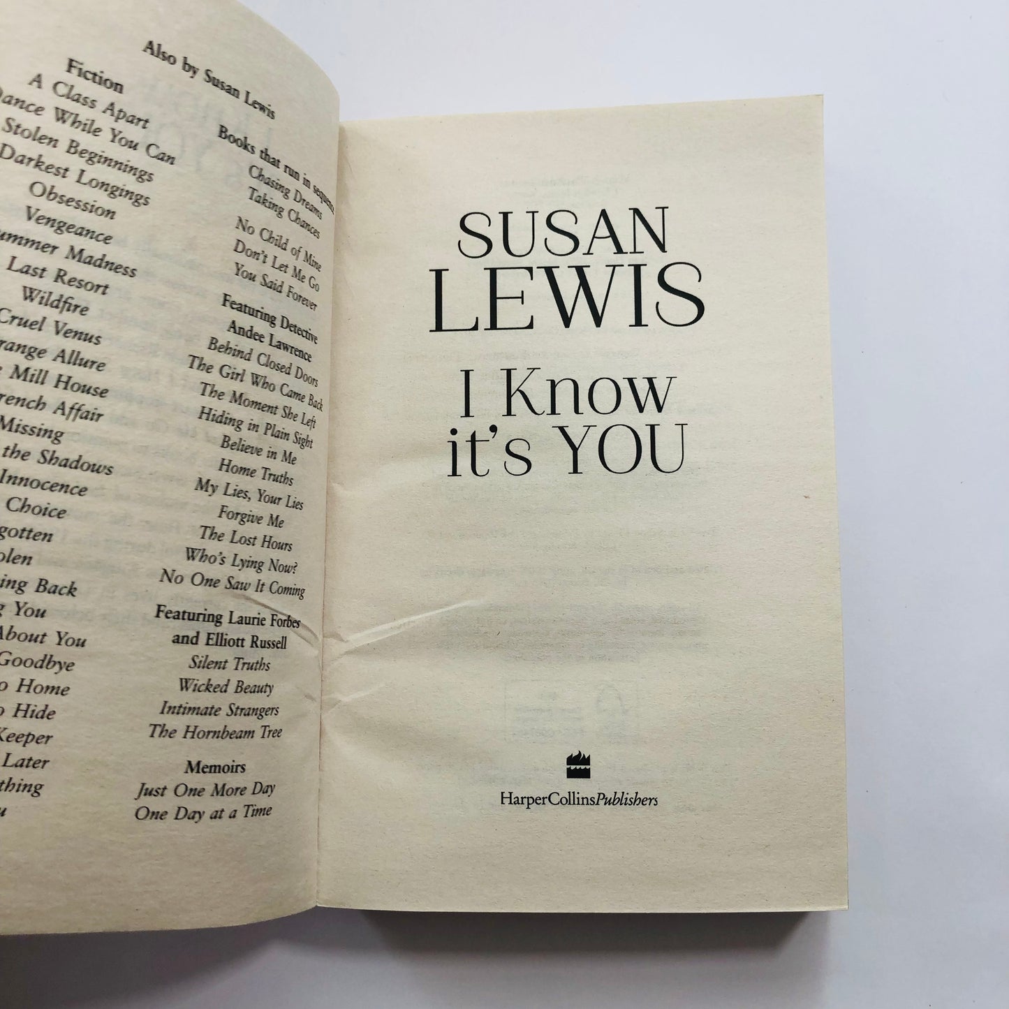 I Know It's You: Susan Lewis