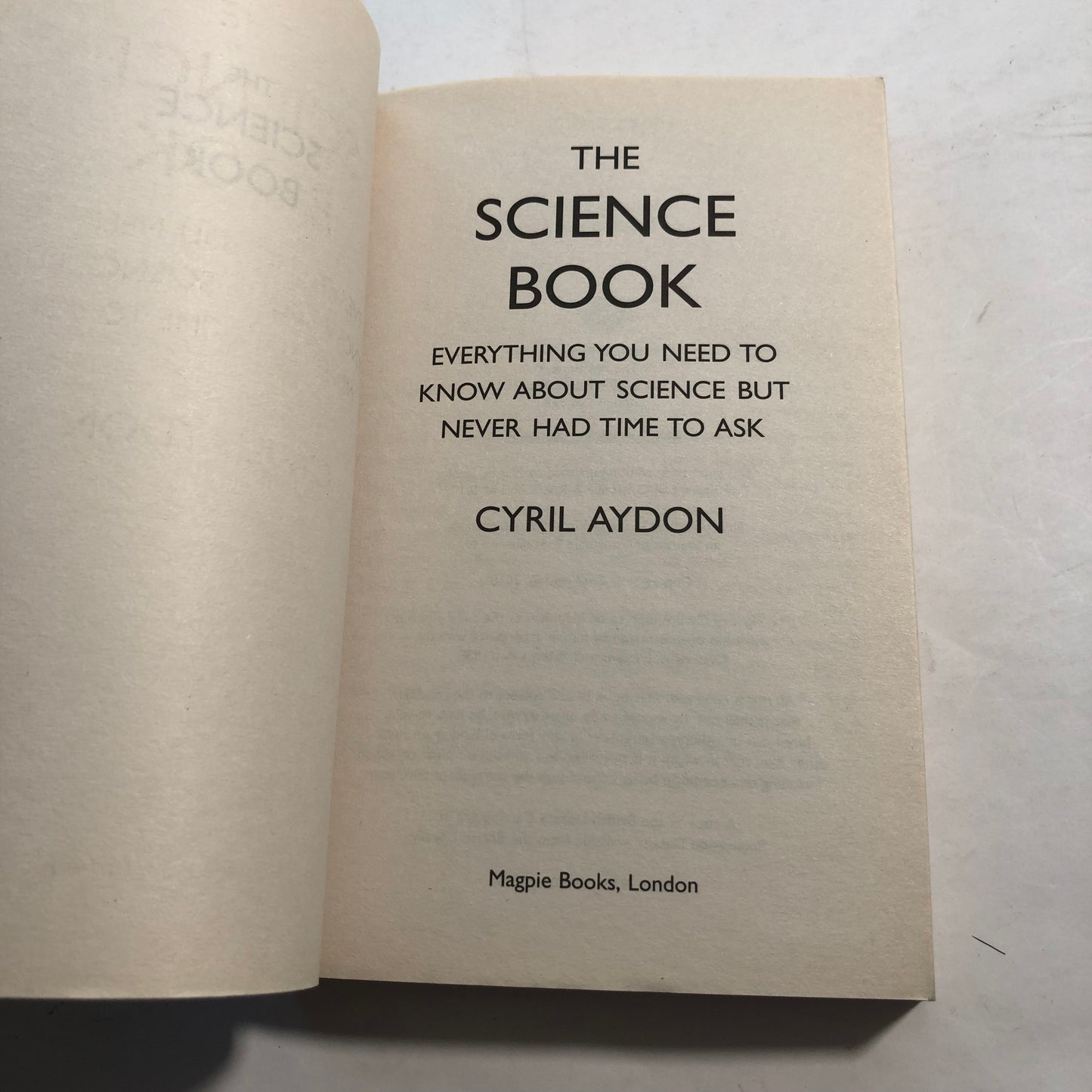The Science Book – Cyril Aydon