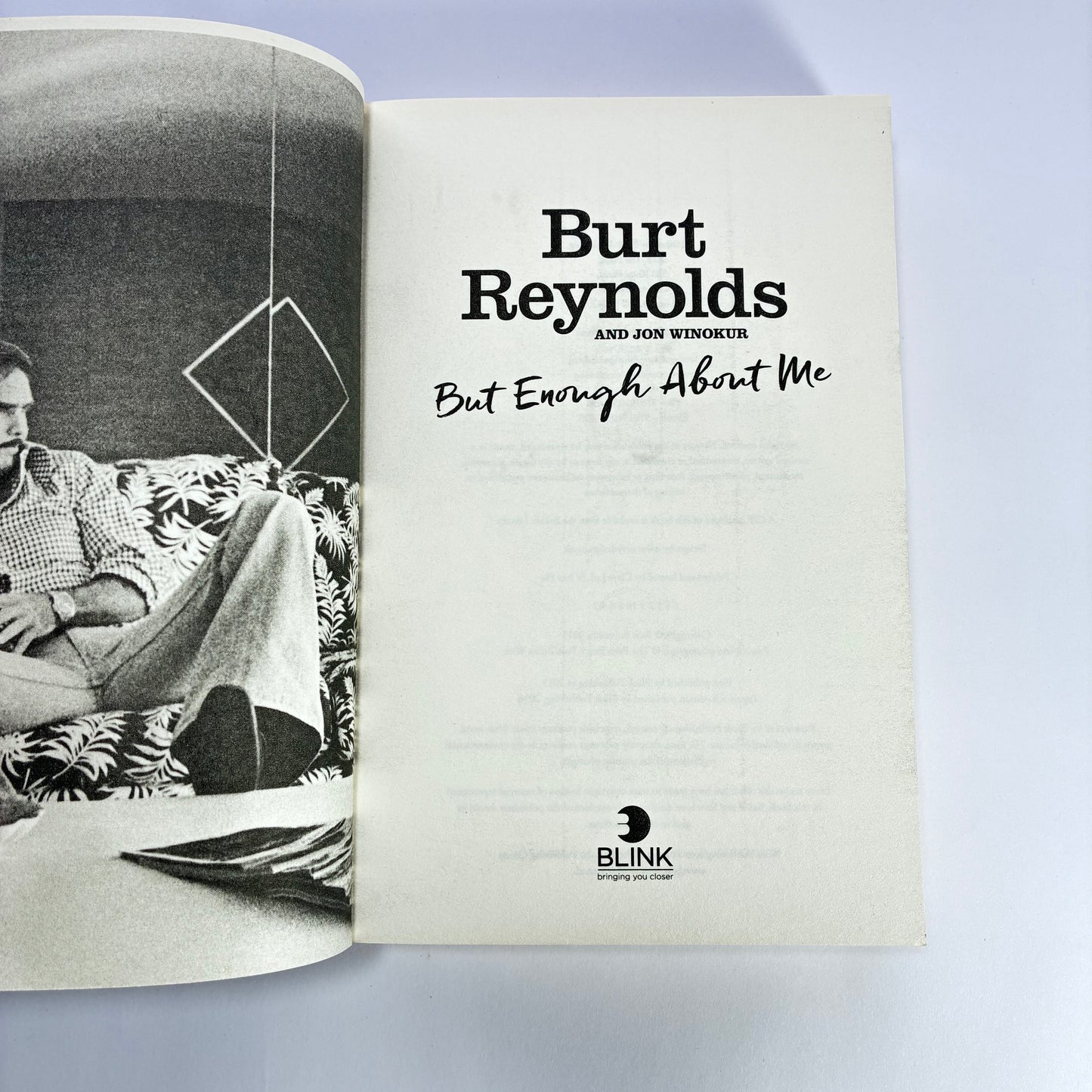 Burt Reynolds But Enough About Me | New Paperback