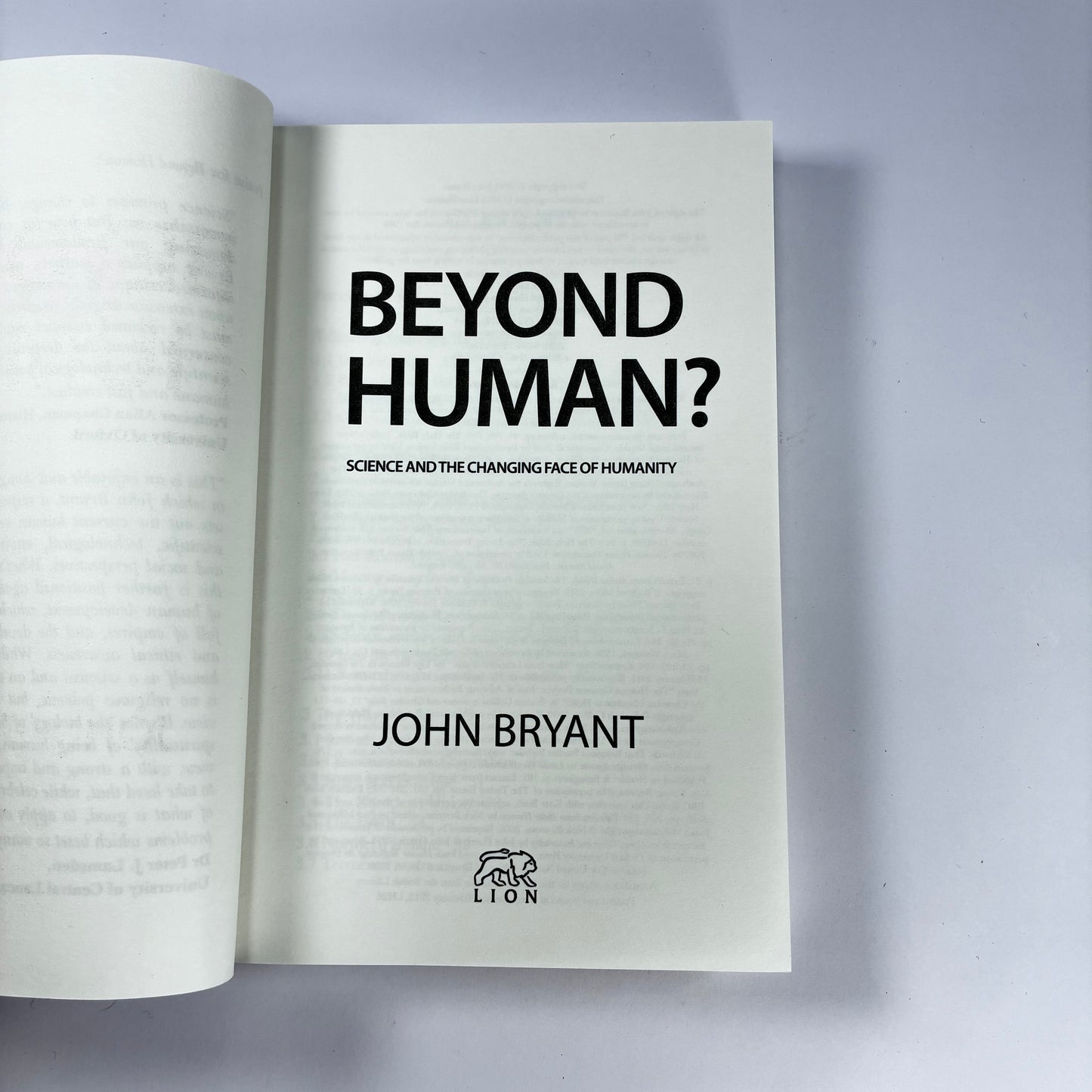 Beyond Human John Bryant | New Paperback