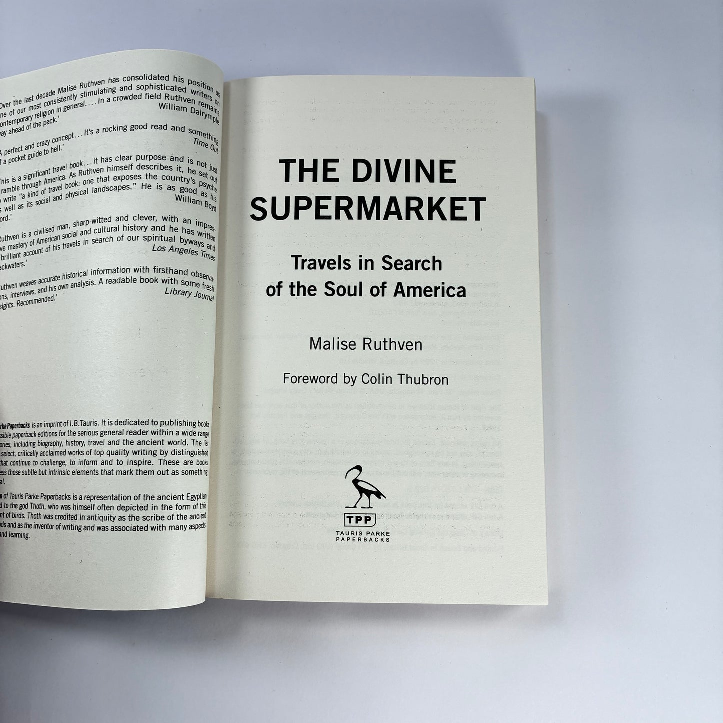 The Divine Supermarket – Malise Ruthven Paperback