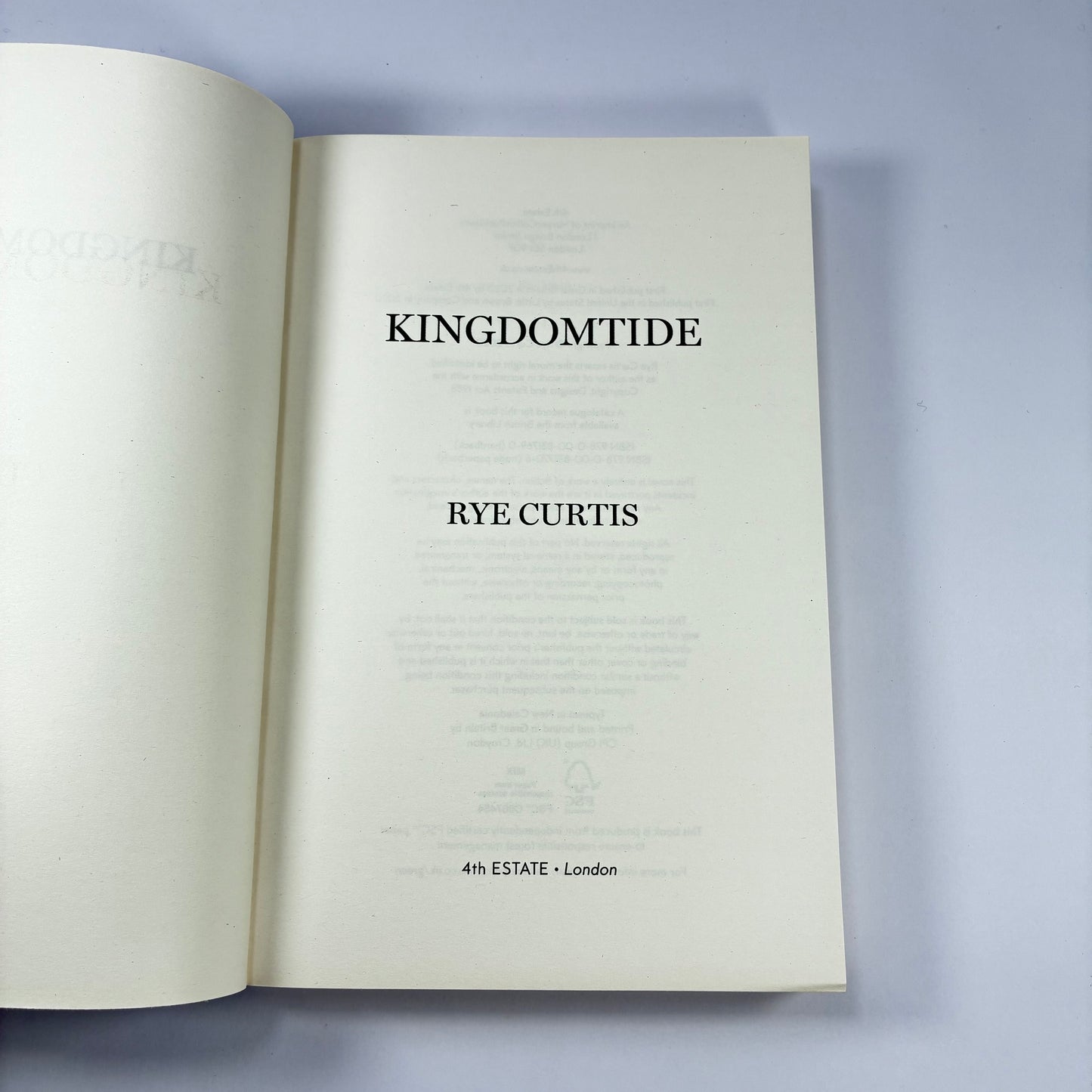 Kingdom Tide – Rye Curtis | New Paperback