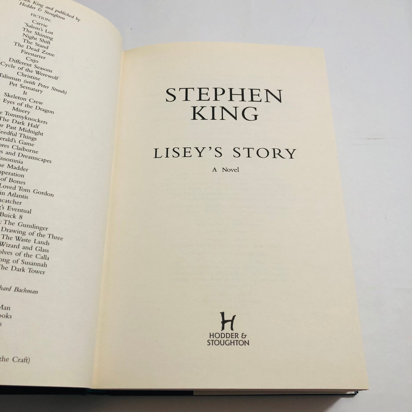 Lisey’s Story – Stephen King