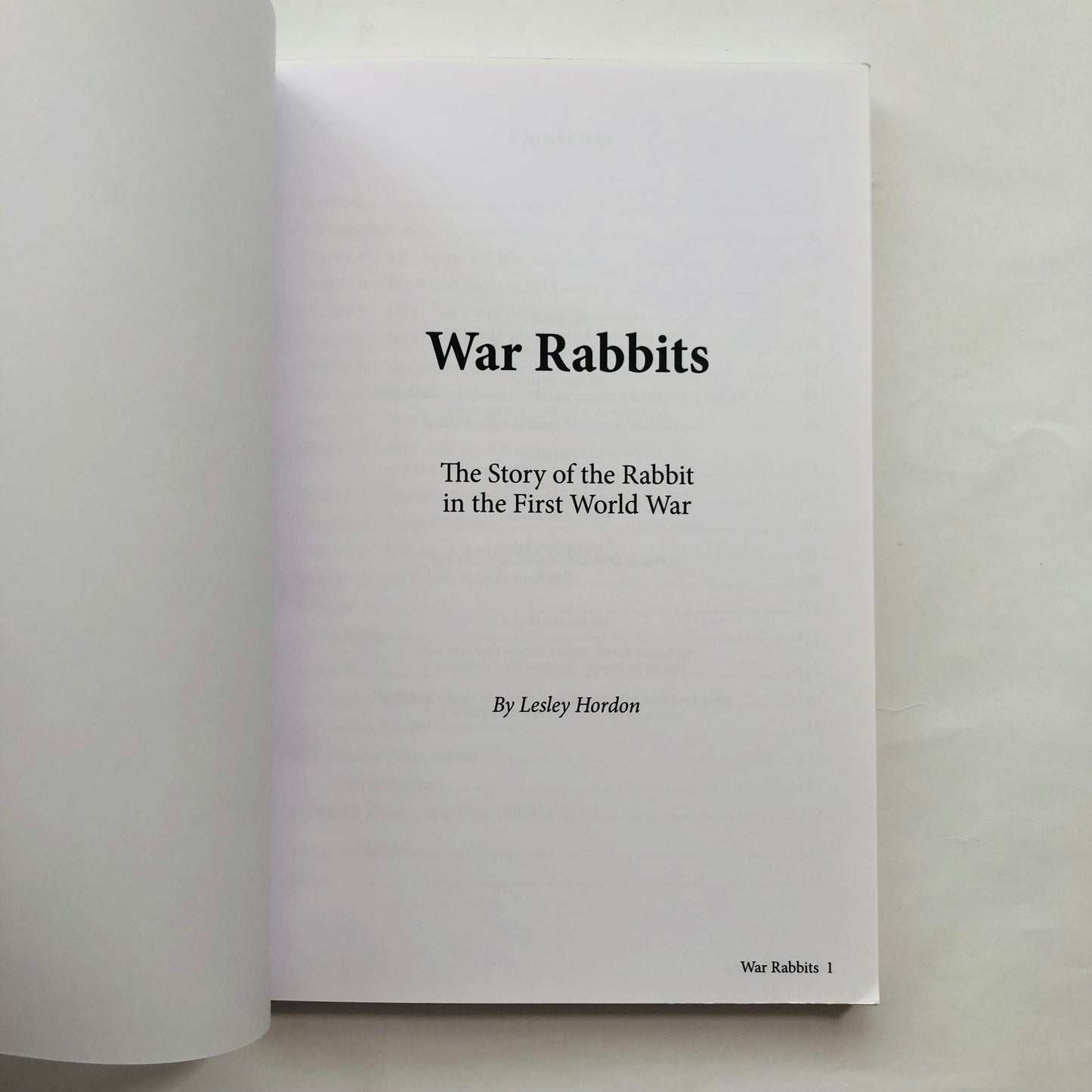War Rabbits: Lesley Horden