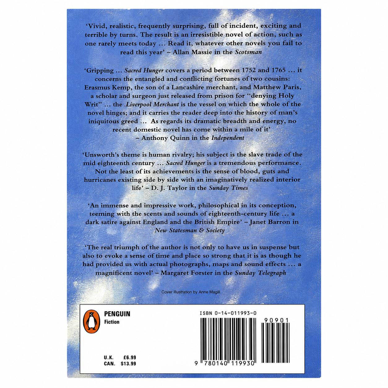 Sacred Hunger by Barry Unsworth Paperback