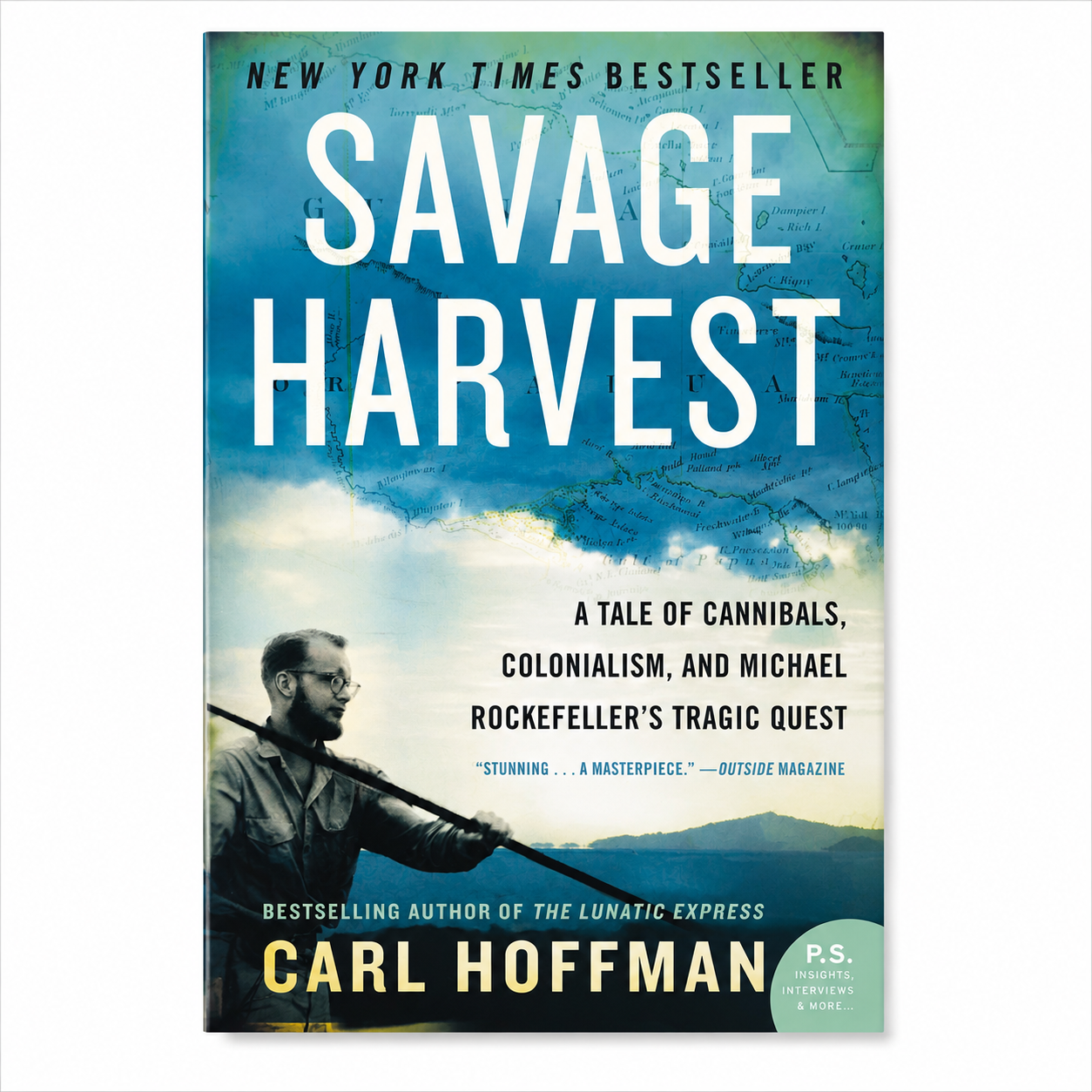 Front cover of Savage Harvest by Carl Hoffman, paperback book photographed on a clean white background for the BookBuddies online bookshop.