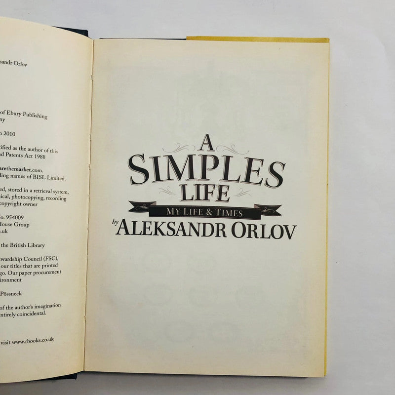 Simples Life by Aleksandr Orlov | Compare the Meerkat Book | Humorous Autobiography | 9780091940508