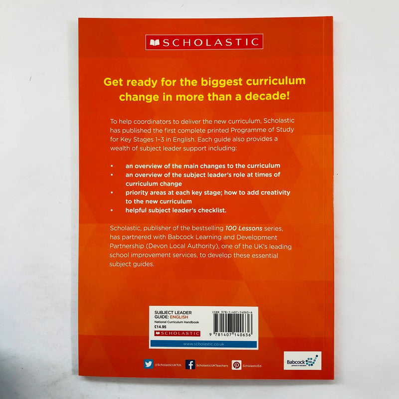 Subject Leader Guide: English National Curriculum Handbook (KS 1-3)