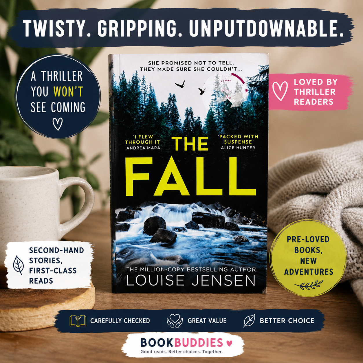 The Fall by Louise Jensen – Paperback Psychological Thriller