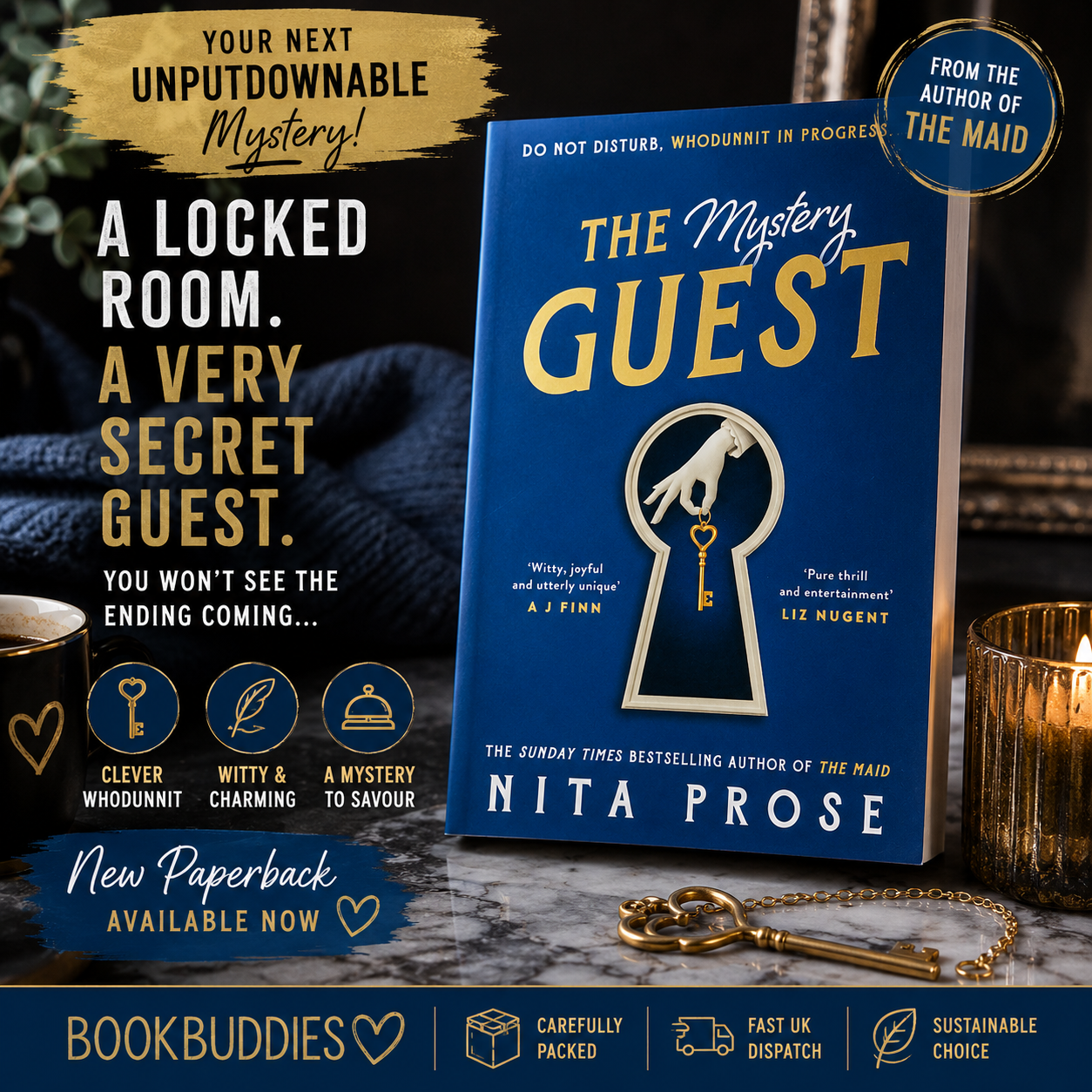 The Mystery Guest by Nita Prose – New Paperback Mystery