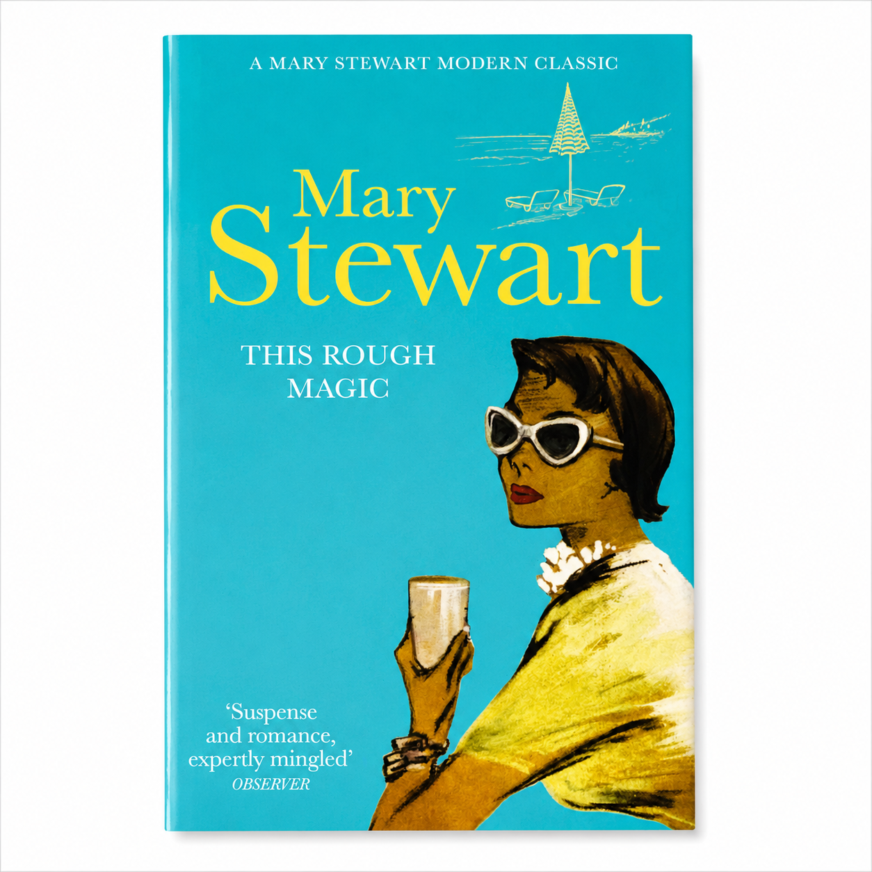Front cover of This Rough Magic by Mary Stewart paperback in Very Good condition on a clean white background for the BookBuddies online bookshop.