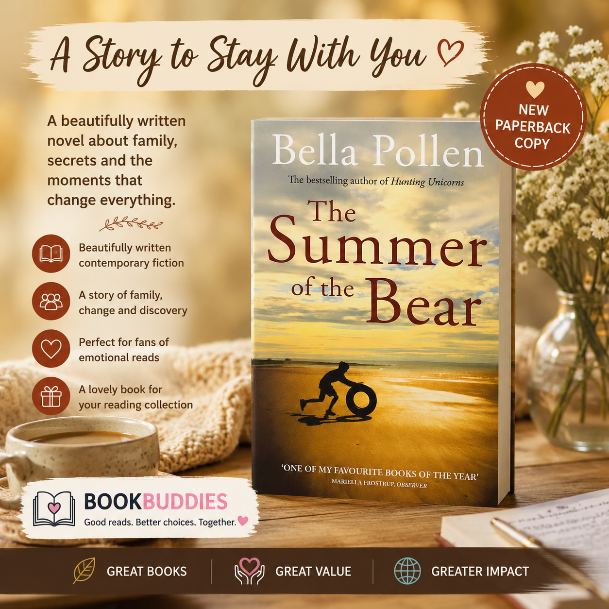 The Summer of the Bear by Bella Pollen Paperback