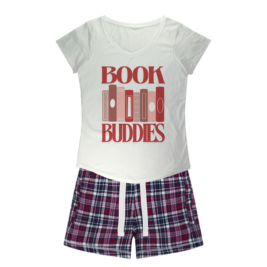 Book Buddies - Sleepy Tee and Flannel Short
