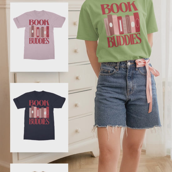Book Buddies T-Shirt for book lovers All colours