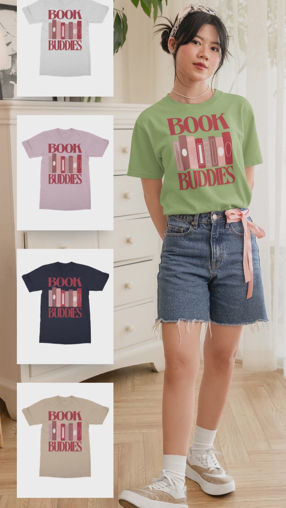Book Buddies T-Shirt for book lovers All colours